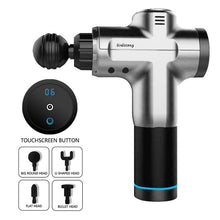 Load image into Gallery viewer, LCD Display Body Massage Gun Exercising Muscle Electric Massager Gun head Massager for Neck and Back Vibrator Slimming Shaping